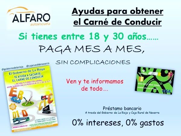 El carnet de conducir para los jóvenes está subvencionado en estas comunidades autónomas 5 Motor16 Prestamos en La Rioja para el carnet